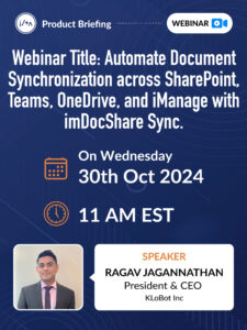 Webinar - Automate Document Synchronization