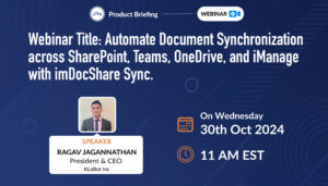 Automate Document Synchronization across SharePoint, Teams, OneDrive, and iManage with imDocShare Sync